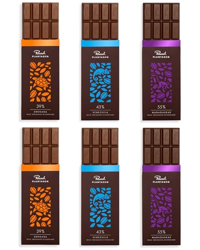 Rausch Edelkakao Schokolade Set – 6 Tafeln helle Schokolade Edel (je 125 g) – Schokolade Geschenk mit vanilliger Note – Vollmilchschokolade Rausch Edelkakao Schokolade Set – 6 Tafeln helle Schokolade Edel (je 125 g) – Schokolade Geschenk mit vanilliger Note – Vollmilchschokolade von Rausch
