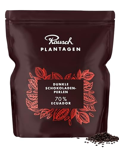 Rausch Trinkschokolade Kuvertüre 2 kg – Dunkle vegane Schokolade Ecuador 70% – Beutel gefüllt mit Edelkakao-Perlen – Heiße Schokolade & Kuvertüre für zu Hause Rausch Trinkschokolade Kuvertüre 2 kg – Dunkle vegane Schokolade Ecuador 70% – Beutel gefüllt mit Edelkakao-Perlen – Heiße Schokolade & Kuvertüre für zu Hause von Rausch