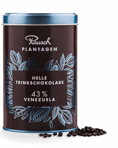 Rausch Trinkschokolade Kuvertüre 300 g – Vollmilch-Kakao Venezuela 43% – Geschendose gefüllt mit Edelkakao-Perlen – Heiße Schokolade & Kuvertüre für zu Hause Rausch Trinkschokolade Kuvertüre 300 g – Vollmilch-Kakao Venezuela 43% – Geschendose gefüllt mit Edelkakao-Perlen – Heiße Schokolade & Kuvertüre für zu Hause von Rausch