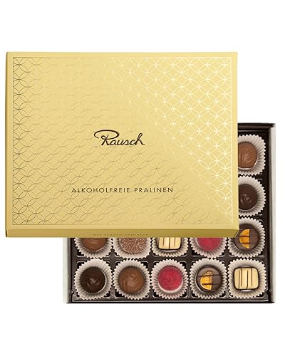 Rausch alkoholfreie Pralinen 20 Stück – Edles Pralinen Geschenk mit Bitter- und Vollmilch Schokolade gefüllt mit Nougat, Krokant oder Ganache – Besondere Pralinen – Pralinen ohne Alkohol Rausch alkoholfreie Pralinen 20 Stück – Edles Pralinen Geschenk mit Bitter- und Vollmilch Schokolade gefüllt mit Nougat, Krokant oder Ganache – Besondere Pralinen – Pralinen ohne Alkohol von Rausch