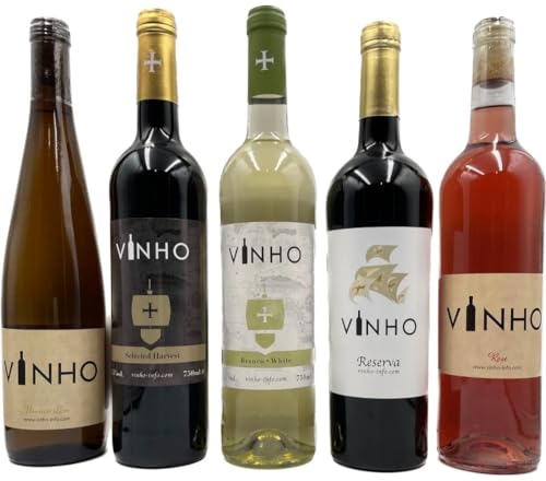 5 Flaschen Wein aus Portugal Probierpaket VINHO von Ravasqueira