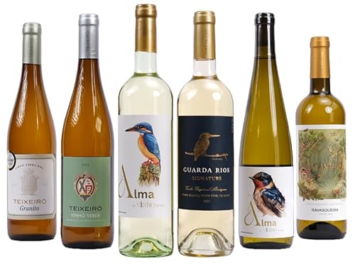 6 Flaschen mit Wein aus Portugal Probierpaket mit Weißwein von Ravasqueira