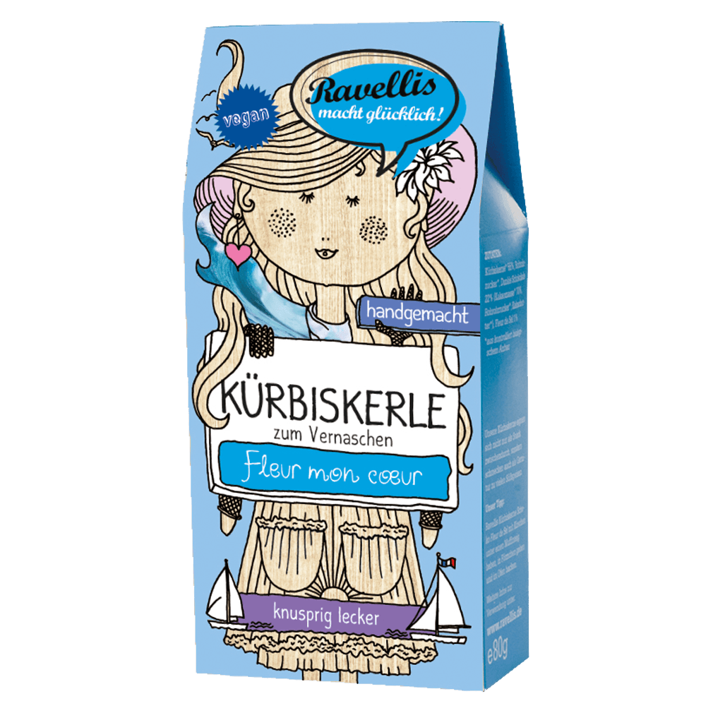 Bio Kürbiskerle Dunkle Schoko-Fleur de Sel von Ravellis