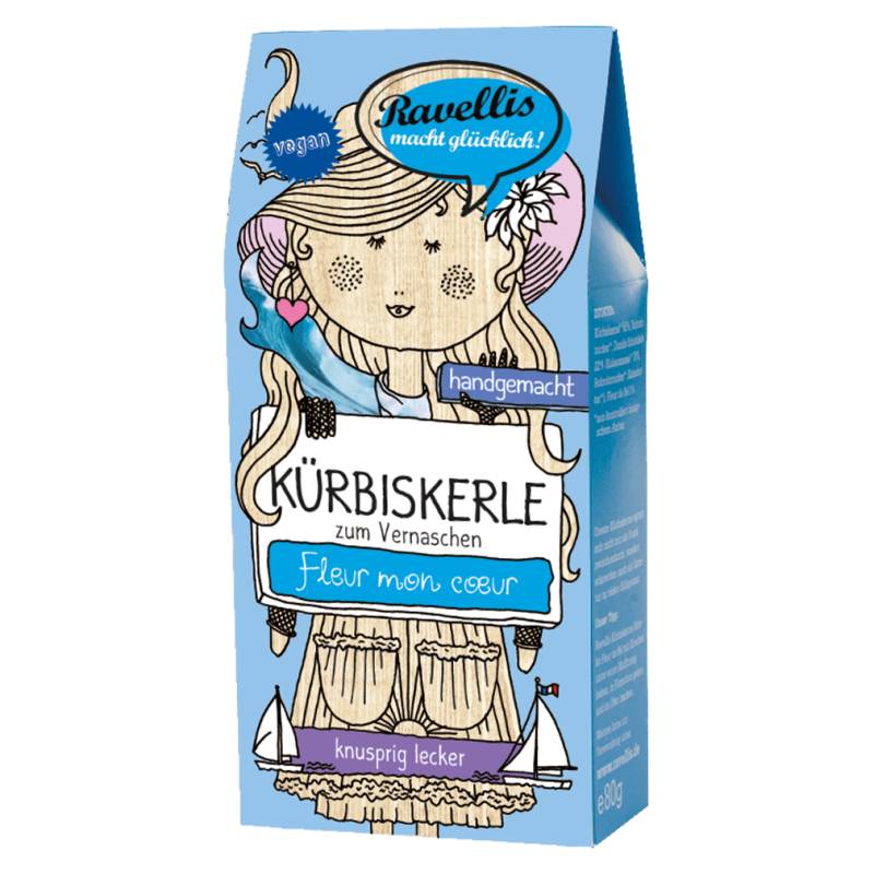 Bio Kürbiskerle Dunkle Schoko-Fleur de Sel von Ravellis