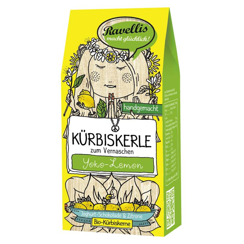 Bio Kürbiskerle Joghurt-Schokolade & Zitrone von Ravellis