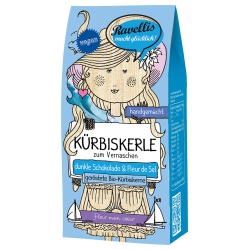 Kürbiskerne in dunkler Schokolade mit Fleur de Sel Kürbiskerne in dunkler Schokolade mit Fleur de Sel von Ravellis