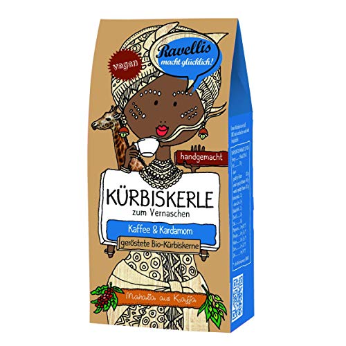 Ravellis Kürbiskerne mit Kaffee und Kardamom (80 g) - Bio, Menge:1 Stück von Ravellis