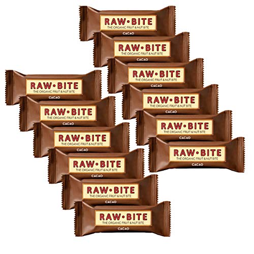 Raw Bite - Cacao Riegel - Frucht-Nussriegel mit Kakao, Größe:12 x 50 g von RAWBITE