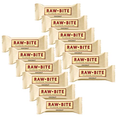 Raw Bite - Coconut Riegel - Frucht-Nussriegel mit feinen Kokosraspeln, Größe:12 x 50 g von RAWBITE