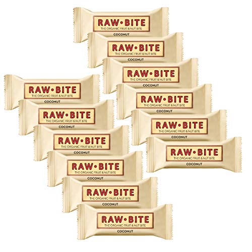 Raw Bite - Coconut Riegel - Frucht-Nussriegel mit feinen Kokosraspeln, Größe:12 x 50 g Raw Bite - Coconut Riegel - Frucht-Nussriegel mit feinen Kokosraspeln, Größe:12 x 50 g von RAWBITE