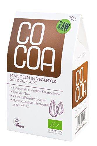 Raw Cocoa Bio Schokonüsse 70 g (Mandeln in Vegemylk-Schokolade) von Co coa