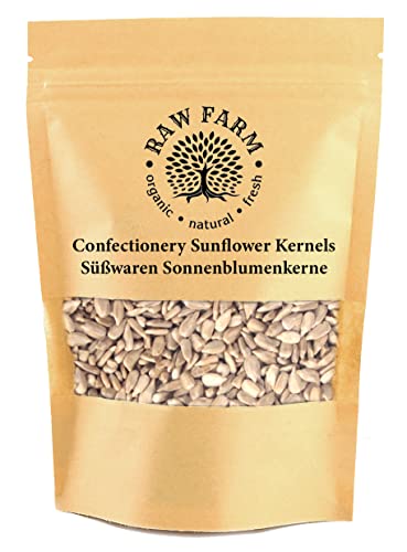 2 kg Bio Sonnenblumenkerne, Vollkorn, Glutenfrei, Sojafrei, Frisch Geschälte Samen von Raw Farm Organic Natural Fresh