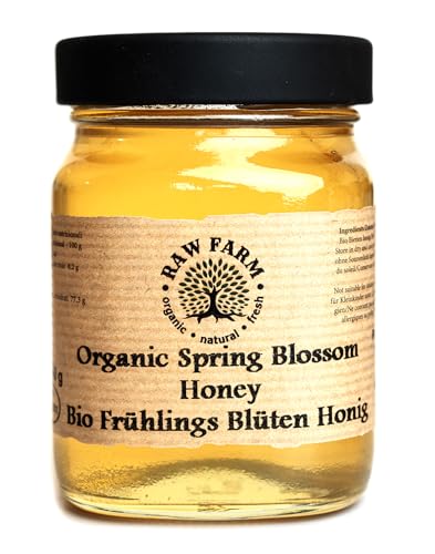 450 g Bio Roh Frühlings Wildblumen Bienen Honig - Raw Farm von Raw Farm Organic Natural Fresh