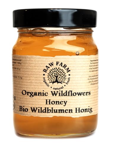 450 g Bio Roh Wildblumen Bienen Honig - Raw Farm von Raw Farm Organic Natural Fresh