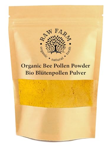 500 g Bio-Bluten Pollen Pulver, extrafein, nicht erhitzt, rein und frisch von Raw Farm Organic Natural Fresh