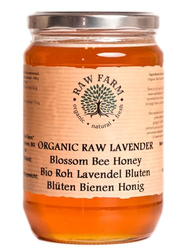 900 g Bio Lavendel Blüten Bienen Honig - Raw Farm von Raw Farm Organic Natural Fresh