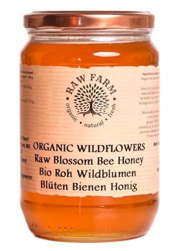 900 g Bio Wildblumen und Kräuter Blüten Honig - Raw Farm von Raw Farm Organic Natural Fresh