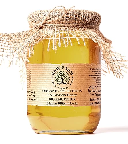 900 g Bio Roher Amorpher Blüten Bienen Honig, Anbau von Raw Farm Beekeepers von Raw Farm Organic Natural Fresh