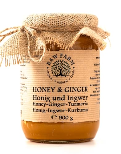 900 g Honig mit Ingwer und Kurkuma von Raw Farm Organic Natural Fresh