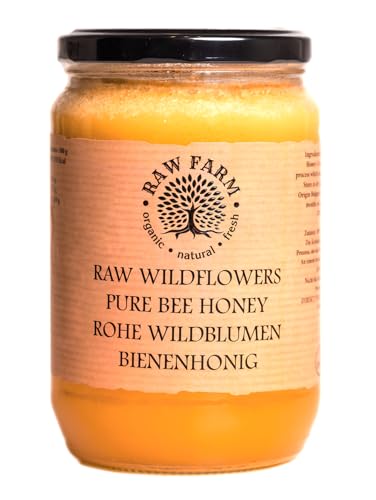 900 g Reiner, Roher Wildblumen Honig 100% Natürlichen – Ungefiltert, Ungeheizt, Nicht Pasteurisiert, direkt aus dem Bienenstock, Europäisches Produkt 900 g Reiner, Roher Wildblumen Honig 100% Natürlichen – Ungefiltert, Ungeheizt, Nicht Pasteurisiert, direkt aus dem Bienenstock, Europäisches Produkt von Raw Farm Organic Natural Fresh