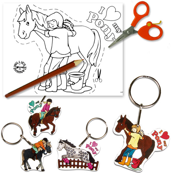 Schrumpffolien-Set My Pony 8tlg. für 4 tolle Schlüsselanhänger mit Ponys von Rayher Hobby GmbH