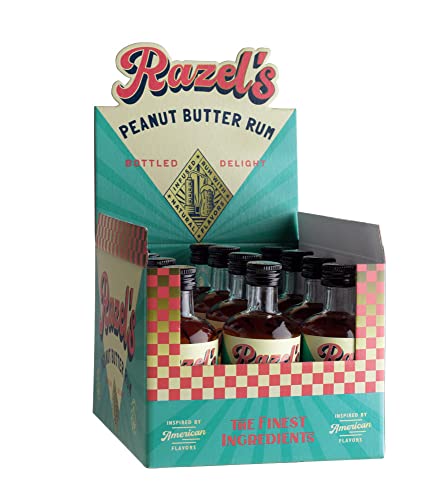 Razel’s Erdnuss Butter Rum Mini Box, Karibik Rum trifft auf cremige Erdnussbutter! 12 x 0,05 L Razel’s Erdnuss Butter Rum Mini Box, Karibik Rum trifft auf cremige Erdnussbutter! 12 x 0,05 L von Razel's