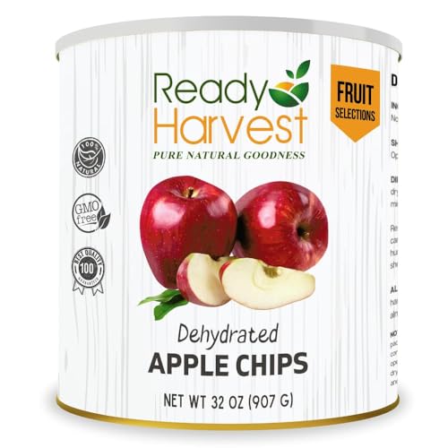 Ready Harvest Dehydrierte Äpfel, Vollwertkost zur Notfallaufbewahrung, Campingbedarf und Survival-Kits, versiegelt frisch in #10 Dose, 30 Jahre Haltbarkeit, 1 Dose Ready Harvest Dehydrierte Äpfel, Vollwertkost zur Notfallaufbewahrung, Campingbedarf und Survival-Kits, versiegelt frisch in #10 Dose, 30 Jahre Haltbarkeit, 1 Dose von Ready Harvest
