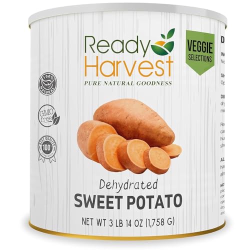 Ready Harvest Dehydrierte Süßkartoffeln – Süßkartoffeln in Dosen Alternative | Camper Must-Haves & Camping Essentials | Hurricane Preparedness Survival Food | Speisekammer Heftklammern | #10 Dose | 25 Ready Harvest Dehydrierte Süßkartoffeln – Süßkartoffeln in Dosen Alternative | Camper Must-Haves & Camping Essentials | Hurricane Preparedness Survival Food | Speisekammer Heftklammern | #10 Dose | 25 von Ready Harvest