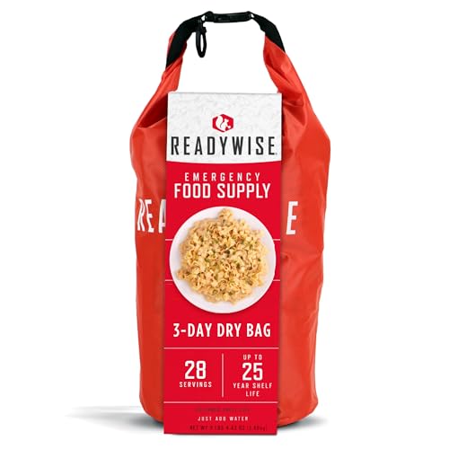 ReadyWise, 28 Portionen, Frühstück, Mittag- & Abendessen, Grab & Go Dry-Bag, Gefriergetrocknet, 25 Jahre Haltbarkeit, Notfallnahrung, 3 Tage für 1 Person ReadyWise, 28 Portionen, Frühstück, Mittag- & Abendessen, Grab & Go Dry-Bag, Gefriergetrocknet, 25 Jahre Haltbarkeit, Notfallnahrung, 3 Tage für 1 Person von ReadyWise