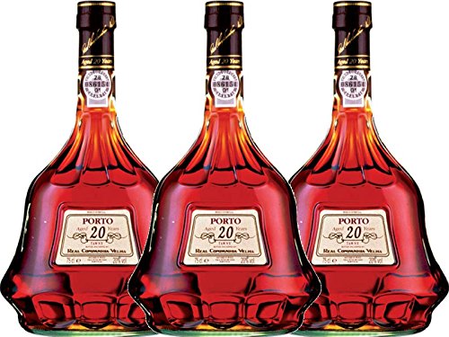 Portwein Real Companhia Velha 20 years - Dessertwein- 3 Flaschen von Real Companhia Velha