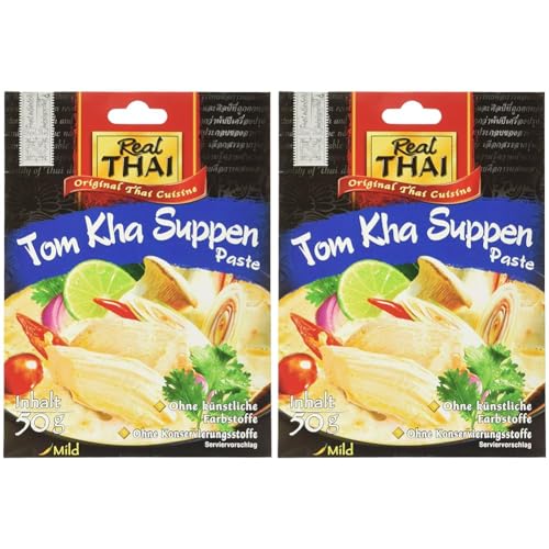 Real THAI Tom Kha Paste (1 x 50 g) (Packung mit 2) von Real Thai