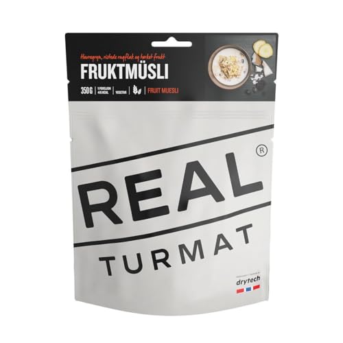 Real Turmat DRYTECH Fruchtmüsli - vakuumverpacktes Müsli für unterwegs von Real Turmat