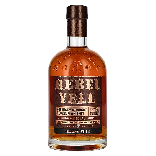 Rebel Yell Bourbon Whiskey Cognac Barrel Finish 45% Vol. 0,7l von Rebel Yell