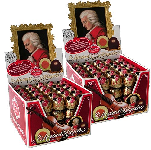 Reber Spezialitäten Mozartkugel 45 Stück 900g, 2er Pack (2 x 900g= 90 Stück) von Reber