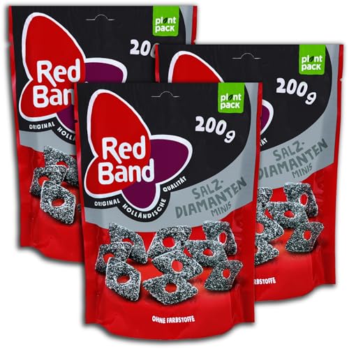 3 er Pack Red Band Salzdiamanten Minis 3 x 200g Salzige Mini-Lakritz-Rauten 3 er Pack Red Band Salzdiamanten Minis 3 x 200g Salzige Mini-Lakritz-Rauten von Red Band