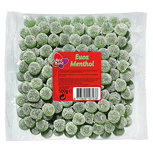 Red Band Euca Menthol Pastillen 500 g Beutel - 6er Pack | Fruchtgummi Red Band Euca Menthol Pastillen 500 g Beutel - 6er Pack | Fruchtgummi von Red Band