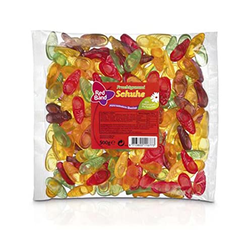 Red Band Fruchtgummi Schuhe - Großpackungen: 12er Pack (500 g Beutel) - Kleine Fruchtgummi-Schühchen - Holländische Qualität - Süßigkeiten von Red Band