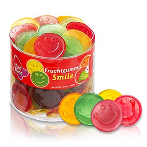 Red Band Fruchtgummi Smile – niederländische Süßigkeiten (1200 g volle Dose) von Red Band