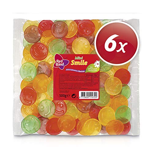 Red Band Mini Smile 500 g Beutel – 6er Pack | Fruchtgummi Red Band Mini Smile 500 g Beutel – 6er Pack | Fruchtgummi von Red Band