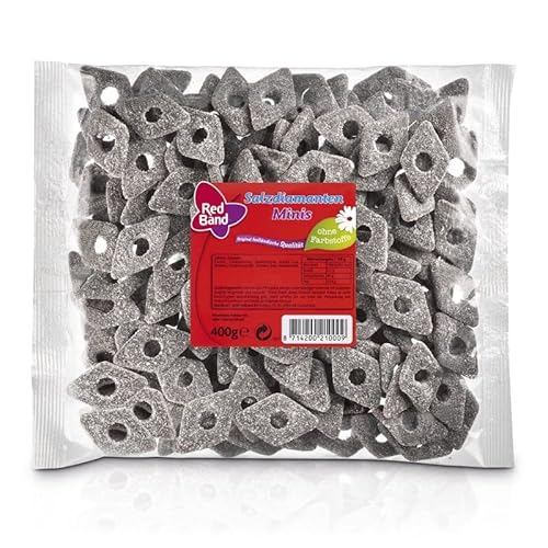 Red Band Salzdiamanten Minis 400 g Beutel – 6er Pack | Lakritz Red Band Salzdiamanten Minis 400 g Beutel – 6er Pack | Lakritz von Red Band