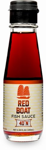 Red Boat Fischsauce – Reine, natürliche Fischsauce ohne Glutamat, Konservierungs- und Zusatzstoffe – Aus Vietnam, 40°N (1 x 100 ml) von Red Boat