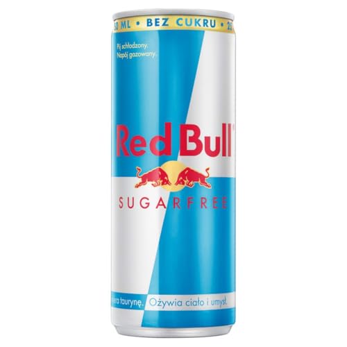 48x Red Bull Sugarfree mit Taurin und Koffein zuckerfrei Energiegetränk Sportgetränk Energy Drinks 250ml Dose von Red Bull