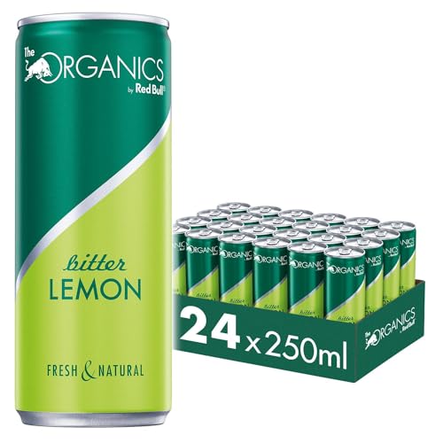 Red Bull Organics by Red Bull Bitter Lemon, 24 x 250 ml, Dosen Bio Getränke 24er Palette, OHNE PFAND von Red Bull