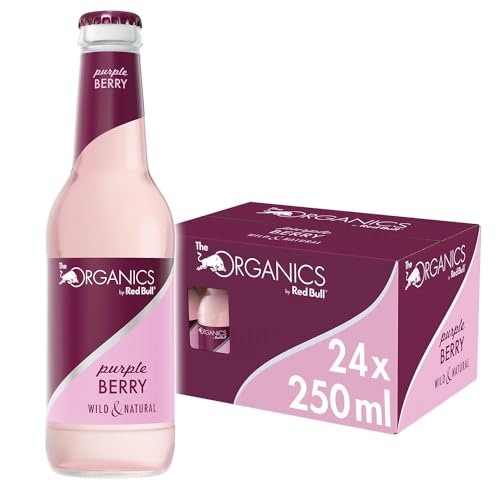Red Bull Organics by Red Bull Purple Berry, 24 x 250 ml, Glasflaschen Bio Getränke 24er Palette von Red Bull
