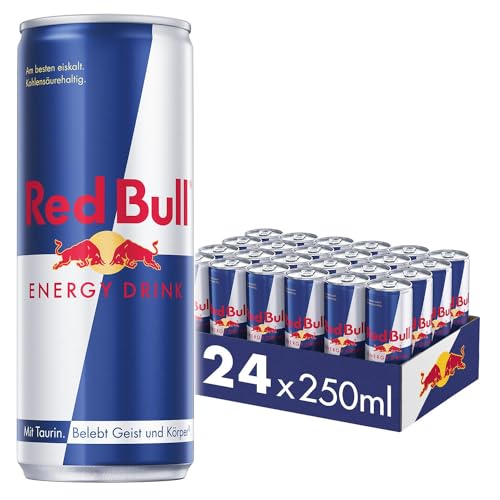 Red Bull Energy Drink, 24 x 250 ml, Dosen Getränke 24er Palette, OHNE PFAND von Red Bull