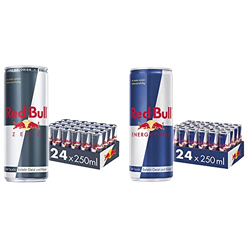 Set: Red Bull Energy Drink, EINWEG (24 x 250 ml) & Red Bull Energy Drink Zero, EINWEG (24 x 250 ml) von Red Bull