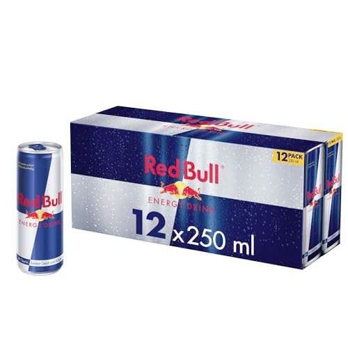 Red Bull Energy Drink Dosen Getränke 12er Palette, EINWEG (12 x 250 ml) von Red Bull