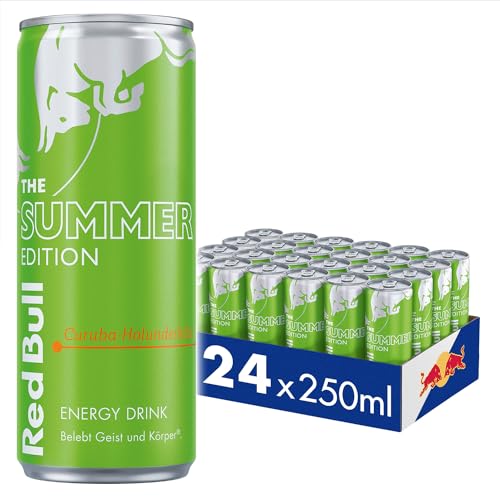 Red Bull Energy Drink, Curuba-Holunderblüte, Summer Edition, 24x250ml, Dosen Getränke 24er Palette, OHNE PFAND von Red Bull