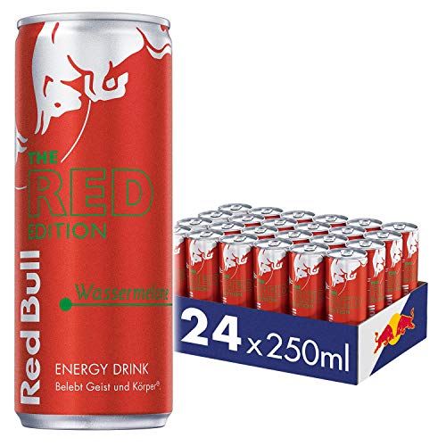 Red Bull Energy Drink, Wassermelone, Red Edition, 24 x 250 ml, Dosen Getränke 24er Palette, OHNE PFAND von Red Bull