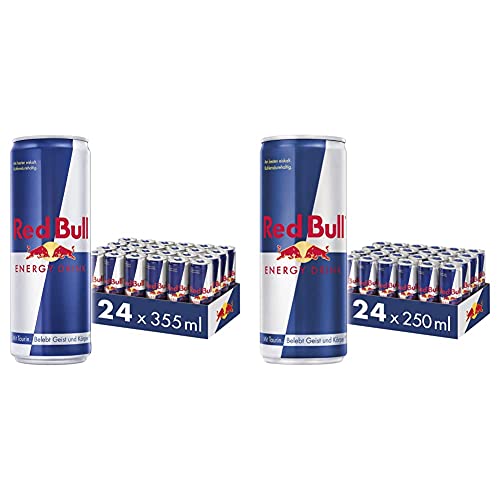 Red Bull Energy Drink Dosen Getränke 24er Palette, EINWEG (24 x 355 ml) & Energy Drink Dosen Getränke 24er Palette, EINWEG (24 x 250 ml) von Red Bull